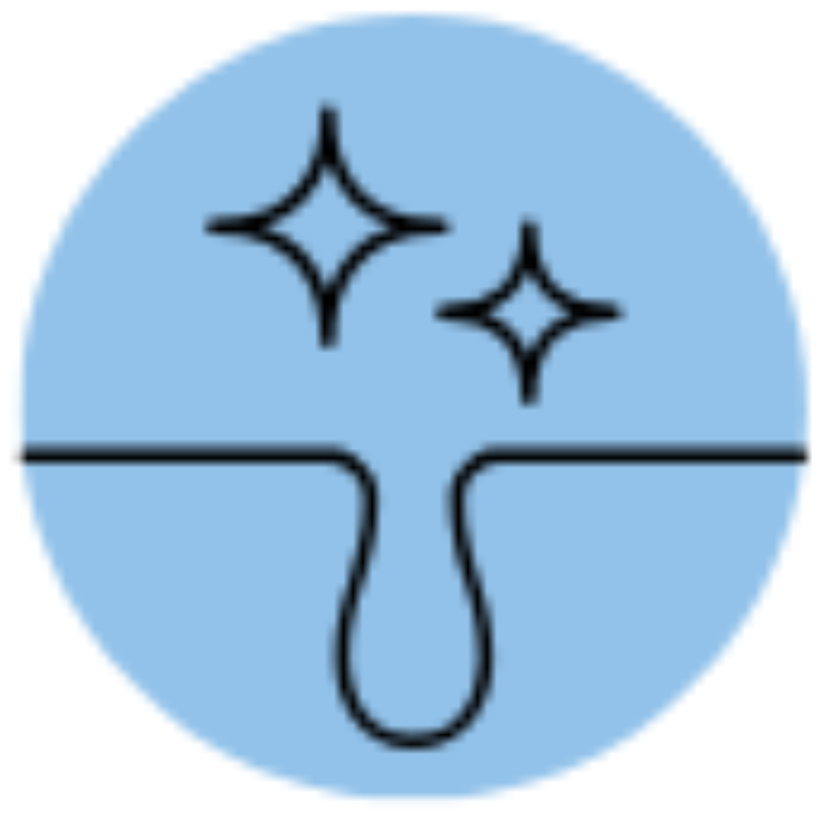 Piel limpia y poros visibles